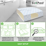 Spider Glue Traps – 12 Pack | Sticky Indoor Pest Control Trap for Spiders