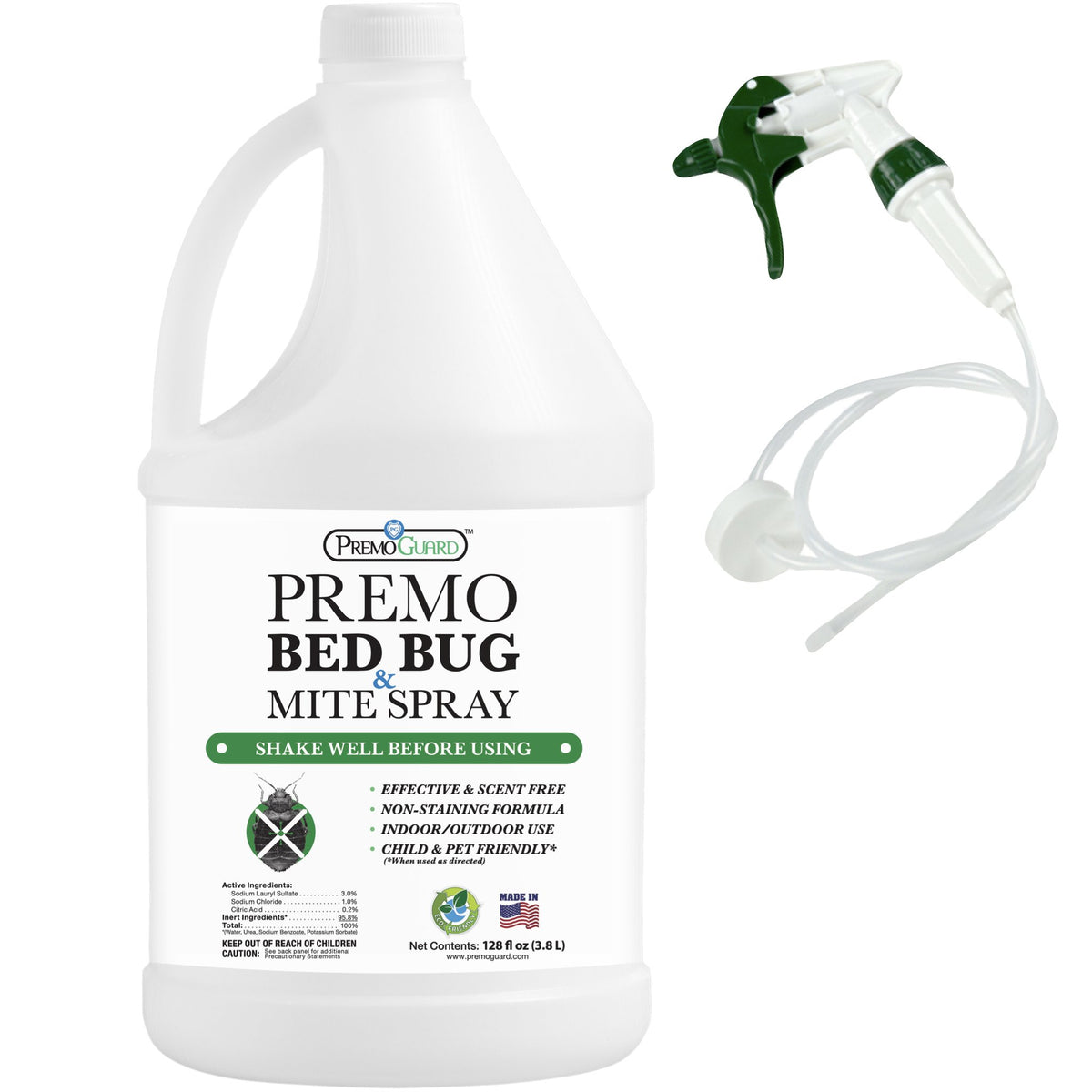 Premo Guard Bed Bug & Mite Killer Spray 128 oz EcoPest Supply