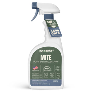 Mite Spray – Natural Killer for Dust, Bird, Spider, Scabies & Other Mites | Bedding & Furniture-Safe | Treatment for Chickens, Poultry, Dogs, Cats, Reptiles & Other Pets | Indoor & Outdoor