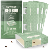Bed Bug Glue Traps – 20 Pack | Sticky Indoor Pest Control Trap for Bed Bugs