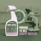 Carpet Beetle Spray – Natural, Plant-Based Stink Bug Spray with Clove Oil for Indoor and Outdoor Treatment of Carpet Beetles Bugs