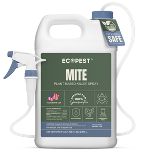 Mite Spray – Natural Killer for Dust, Bird, Spider, Scabies & Other Mites | Bedding & Furniture-Safe | Treatment for Chickens, Poultry, Dogs, Cats, Reptiles & Other Pets | Indoor & Outdoor