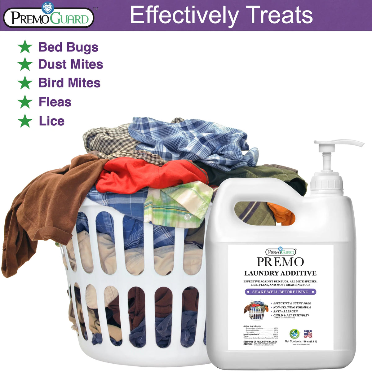 Premo All Natural Laundry Additive 128 oz