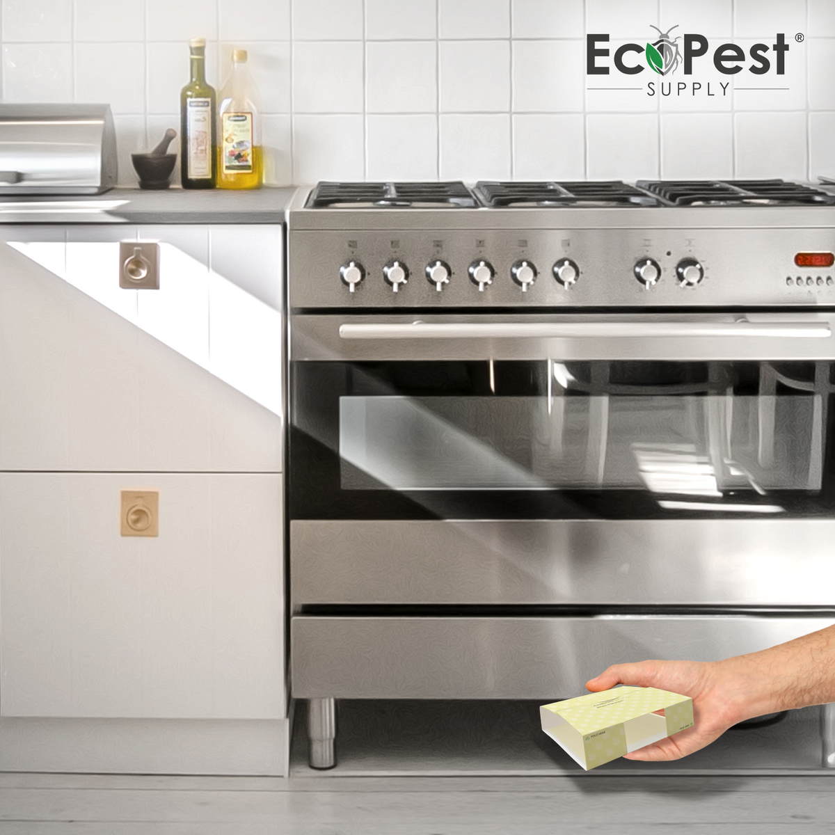 Roach Glue Trap – 20 Pack | Sticky Cockroach Motel, Bait Trap, Monitor ...